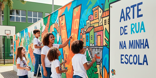 Arte de rua na minha escola